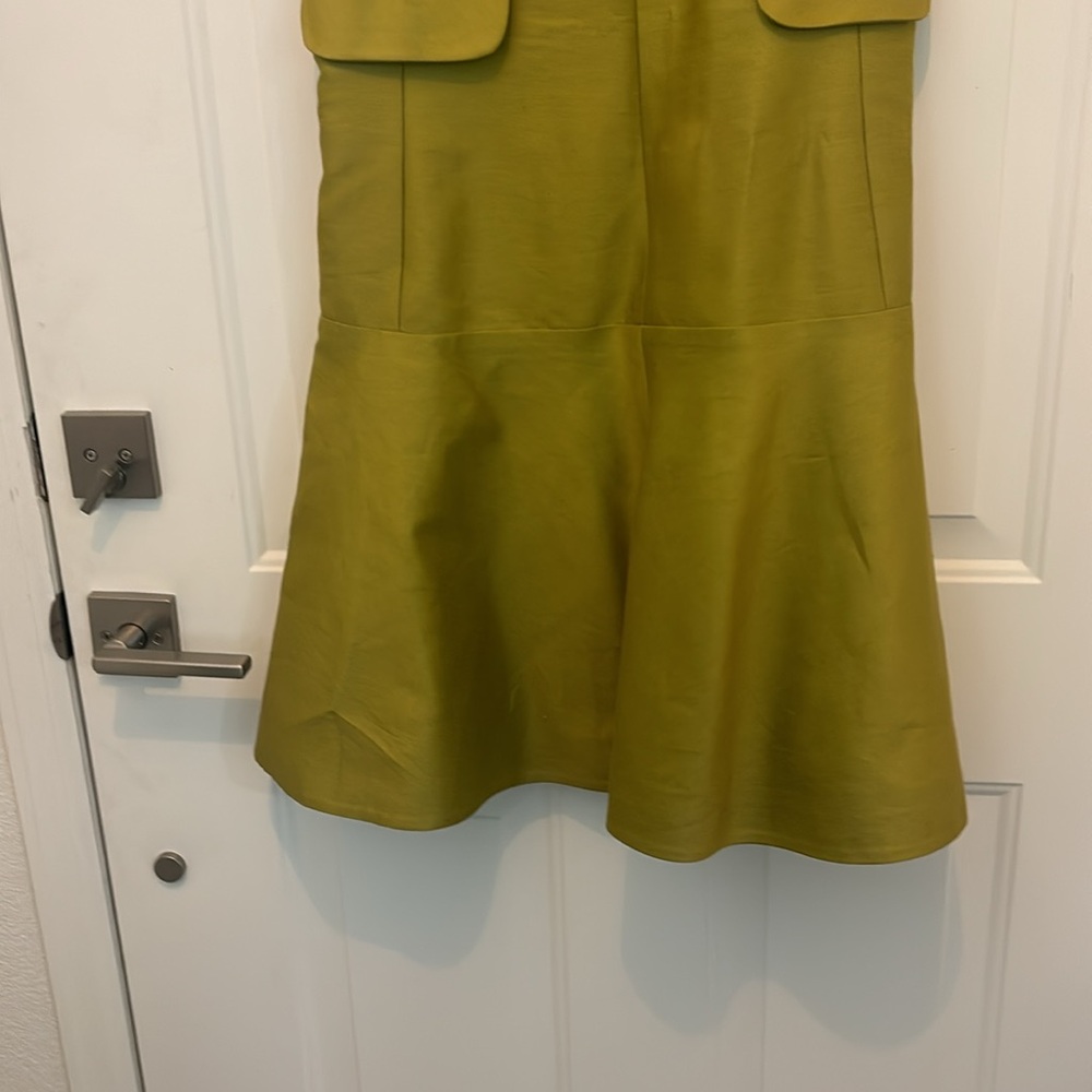 Craven Cotton & Silk stunning green size 40 dress - Picture 4 of 6